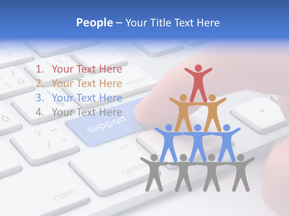 Computer Helpline Support PowerPoint Template