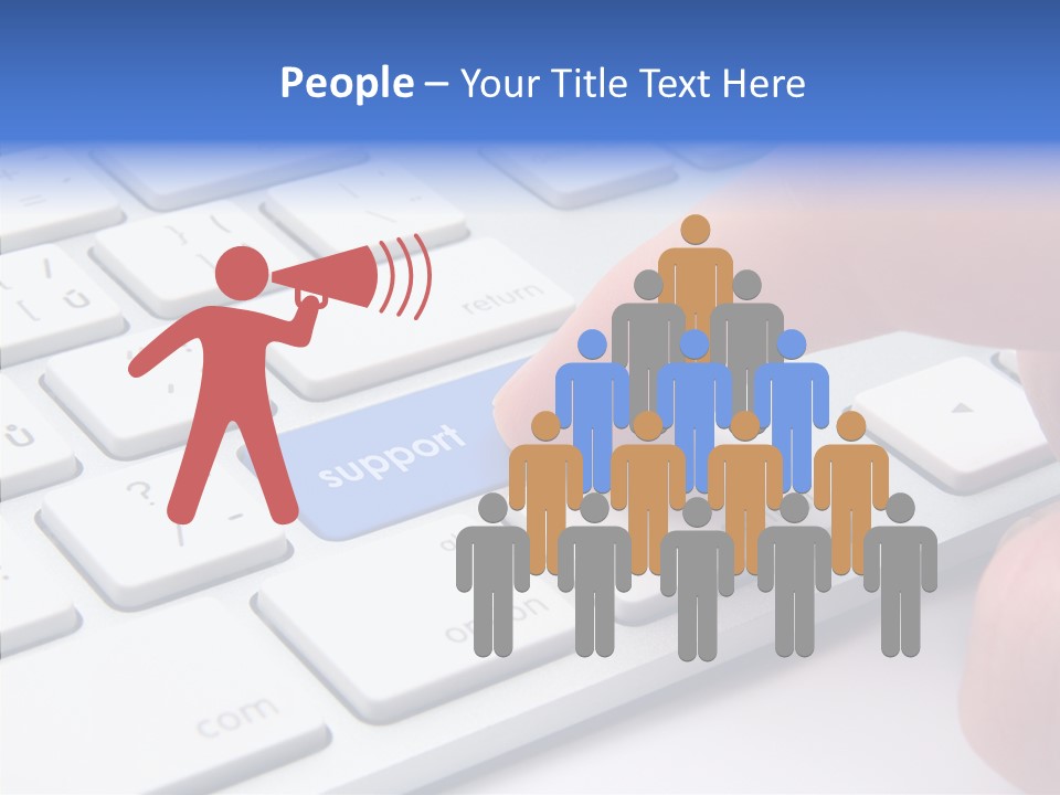 Computer Helpline Support PowerPoint Template