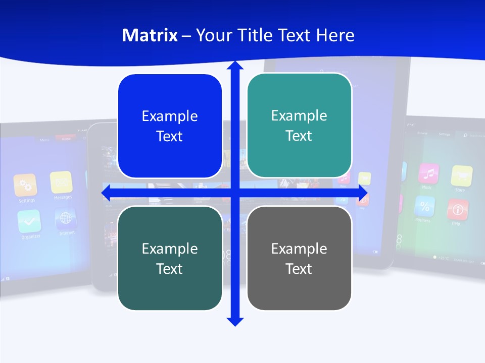 Tablet Cellphone Netbook PowerPoint Template