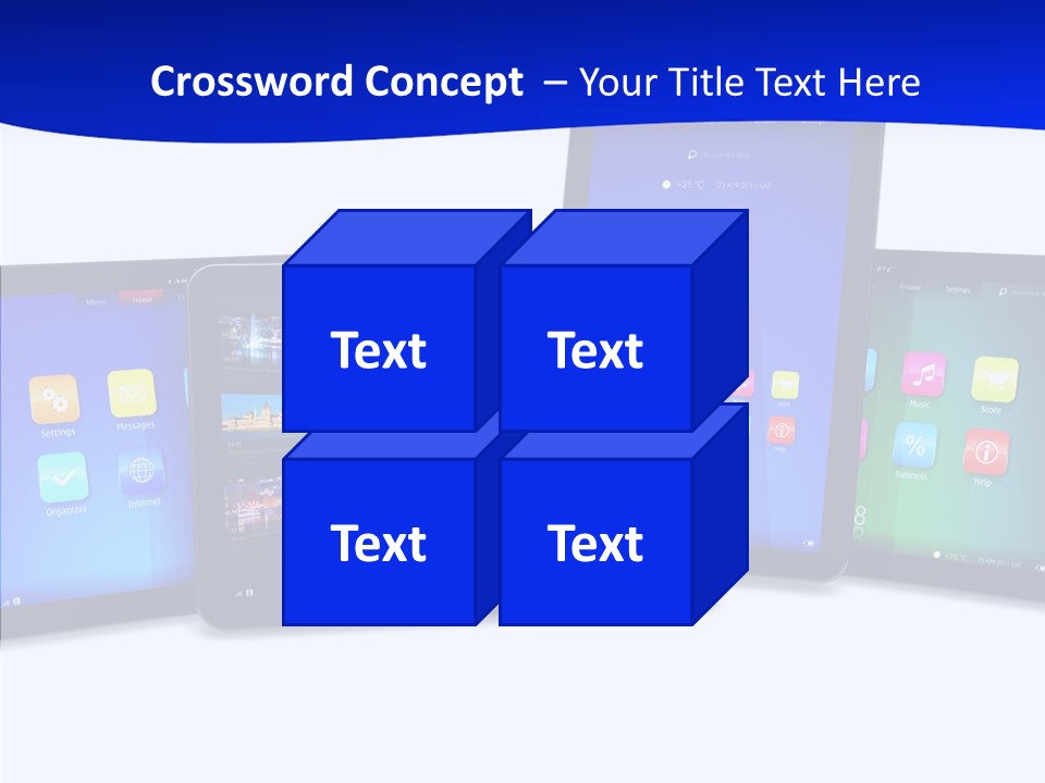 Tablet Cellphone Netbook PowerPoint Template
