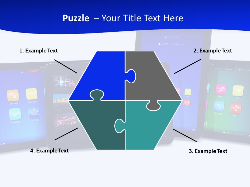 Tablet Cellphone Netbook PowerPoint Template