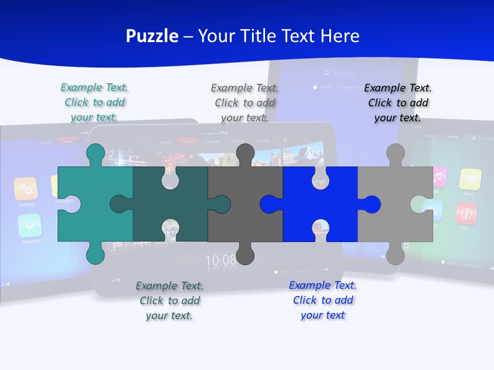 Tablet Cellphone Netbook PowerPoint Template