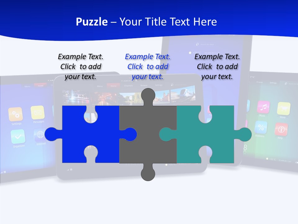 Tablet Cellphone Netbook PowerPoint Template