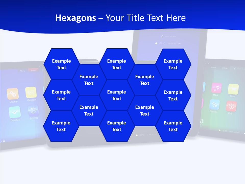 Tablet Cellphone Netbook PowerPoint Template
