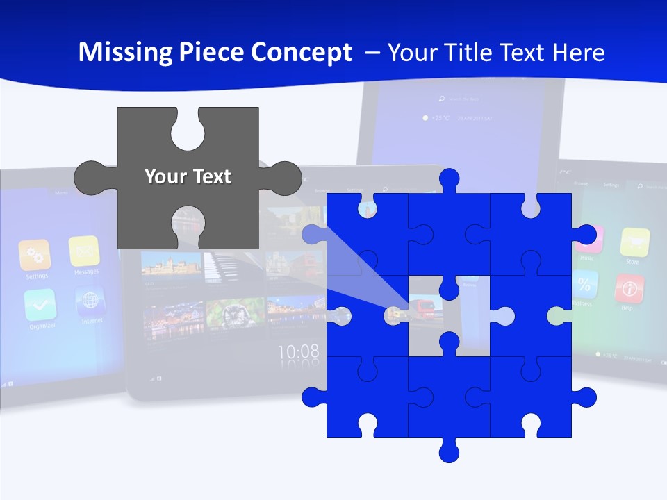 Tablet Cellphone Netbook PowerPoint Template