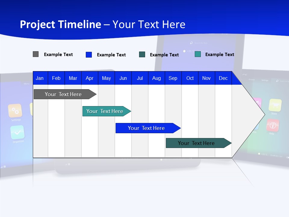 Tablet Cellphone Netbook PowerPoint Template