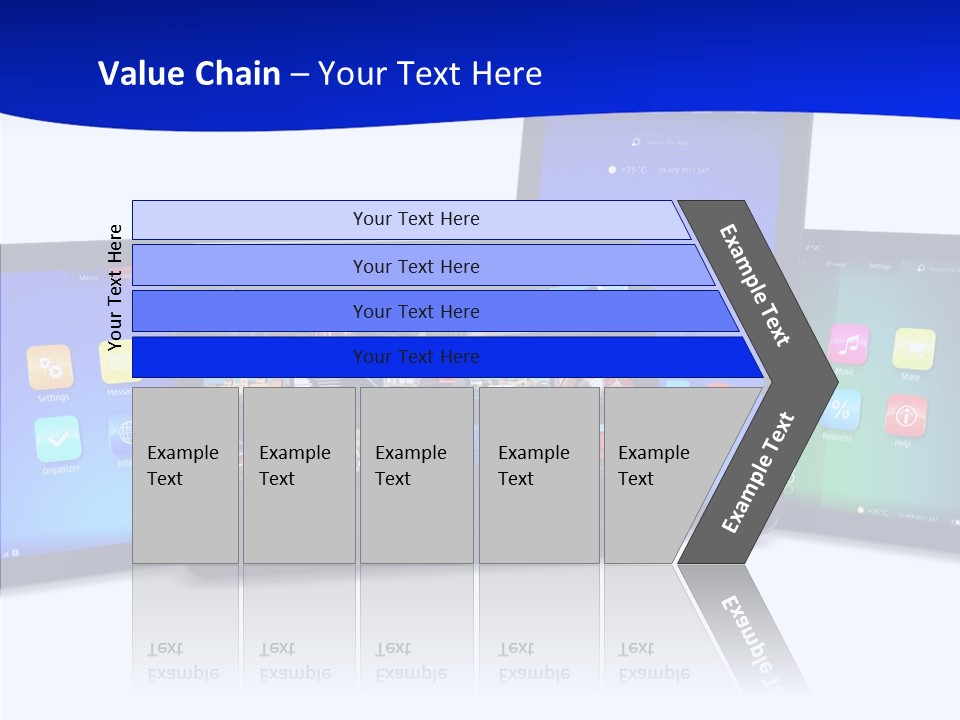 Tablet Cellphone Netbook PowerPoint Template