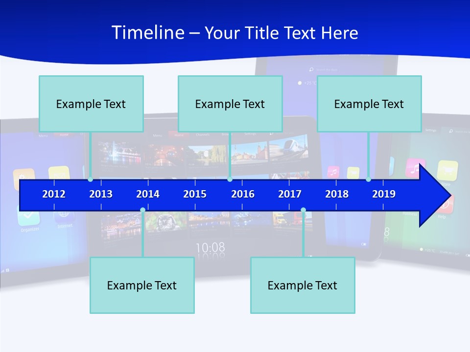 Tablet Cellphone Netbook PowerPoint Template