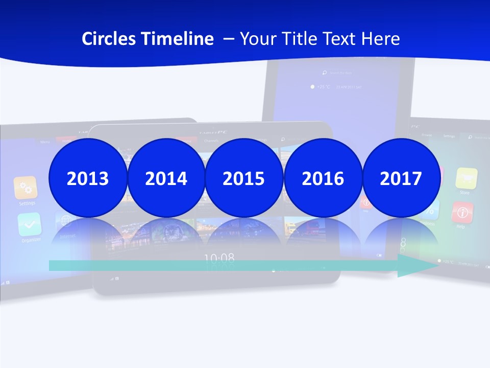 Tablet Cellphone Netbook PowerPoint Template