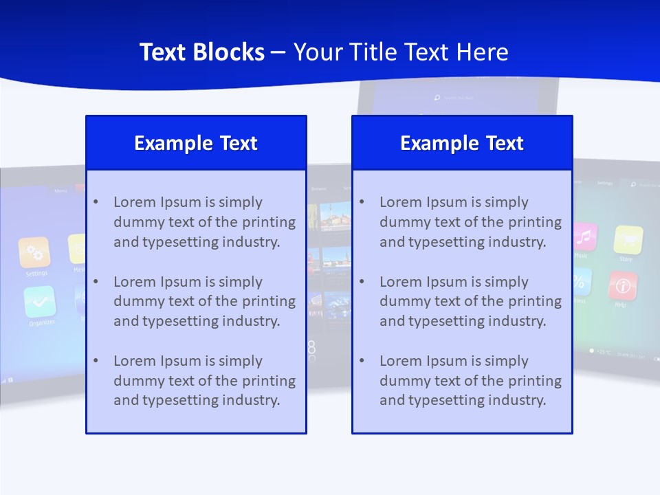 Tablet Cellphone Netbook PowerPoint Template