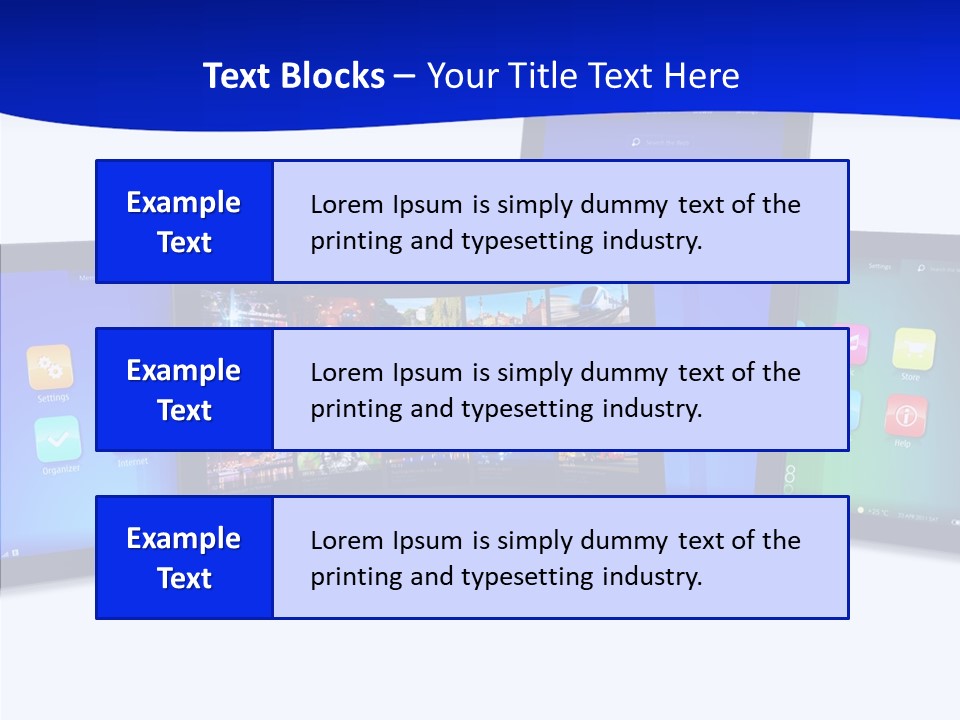 Tablet Cellphone Netbook PowerPoint Template