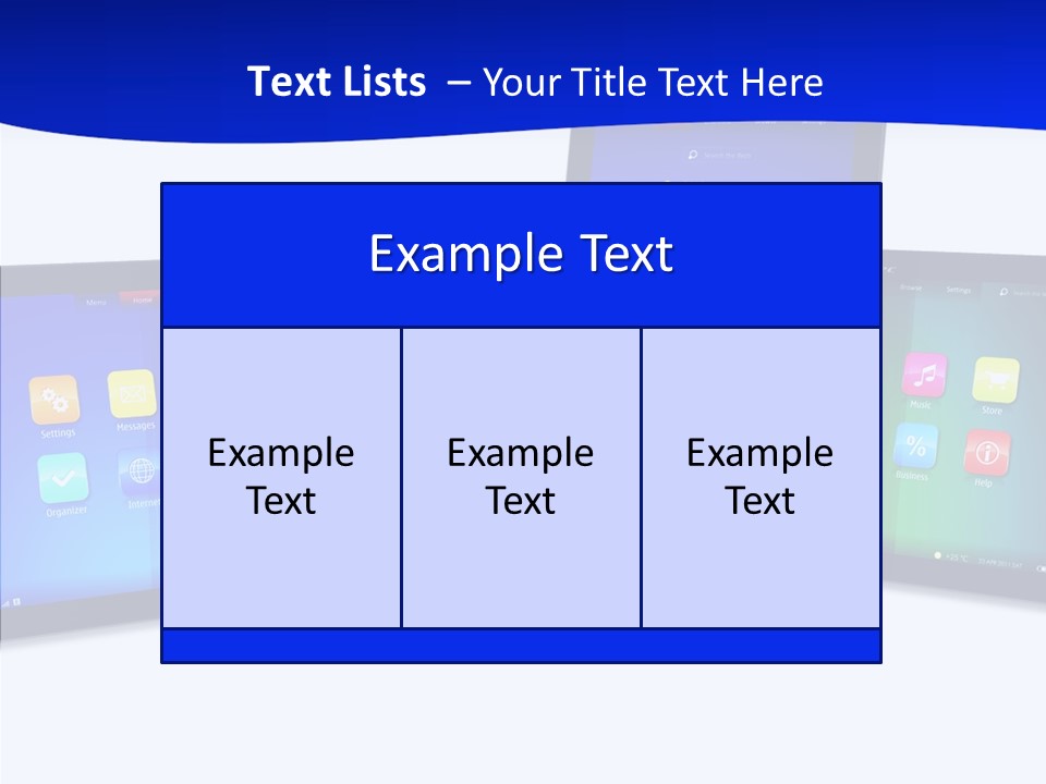Tablet Cellphone Netbook PowerPoint Template