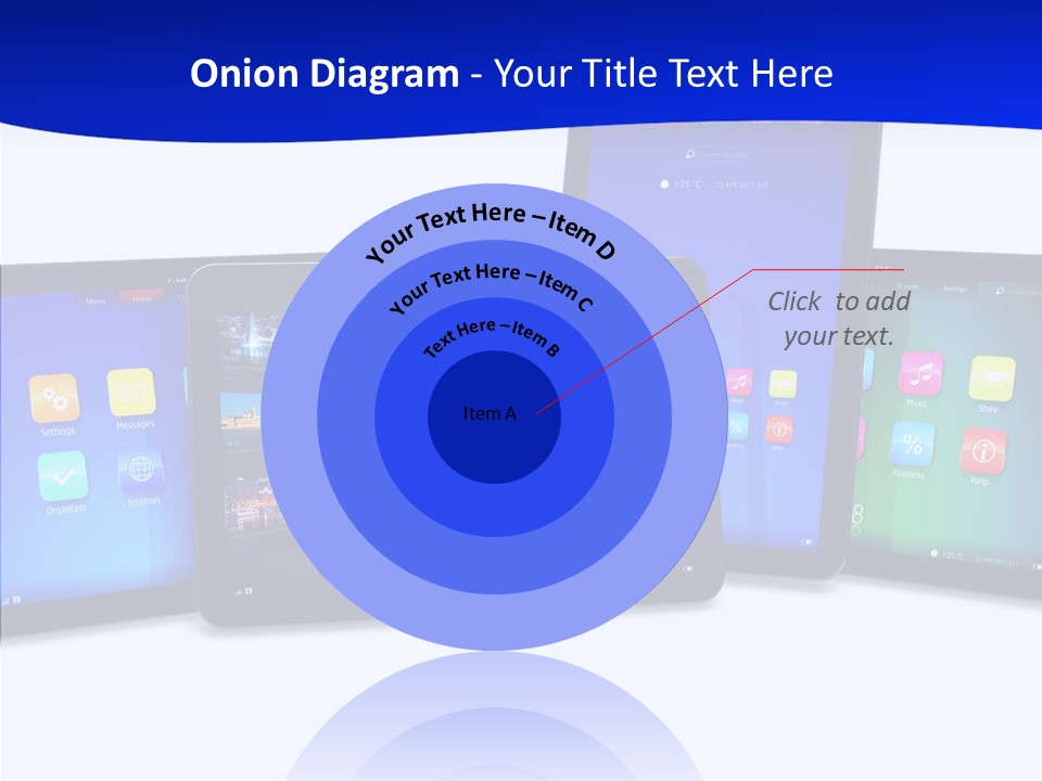 Tablet Cellphone Netbook PowerPoint Template