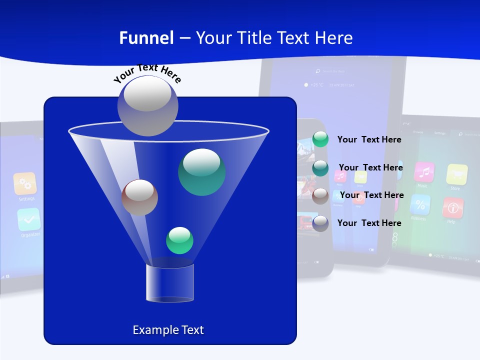 Tablet Cellphone Netbook PowerPoint Template