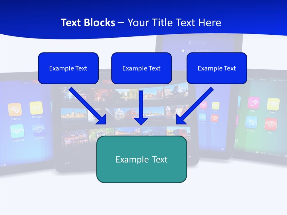 Tablet Cellphone Netbook PowerPoint Template