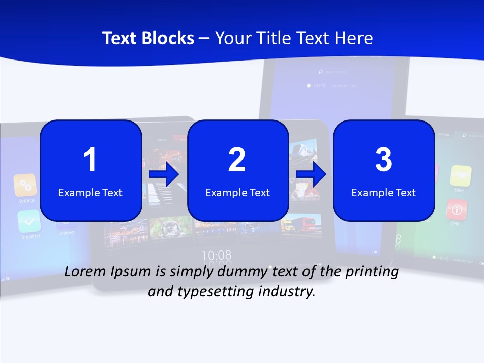 Tablet Cellphone Netbook PowerPoint Template