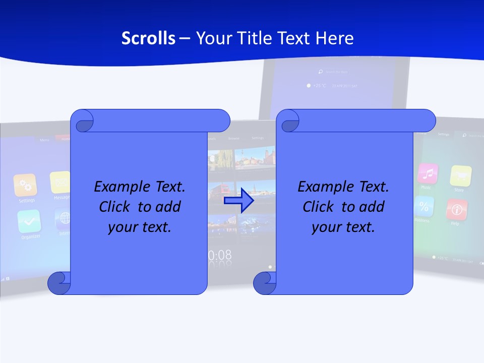Tablet Cellphone Netbook PowerPoint Template