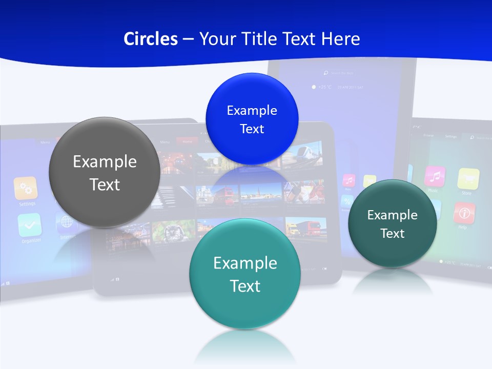 Tablet Cellphone Netbook PowerPoint Template