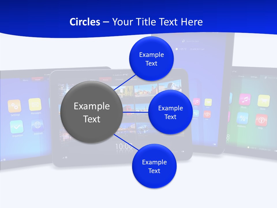 Tablet Cellphone Netbook PowerPoint Template