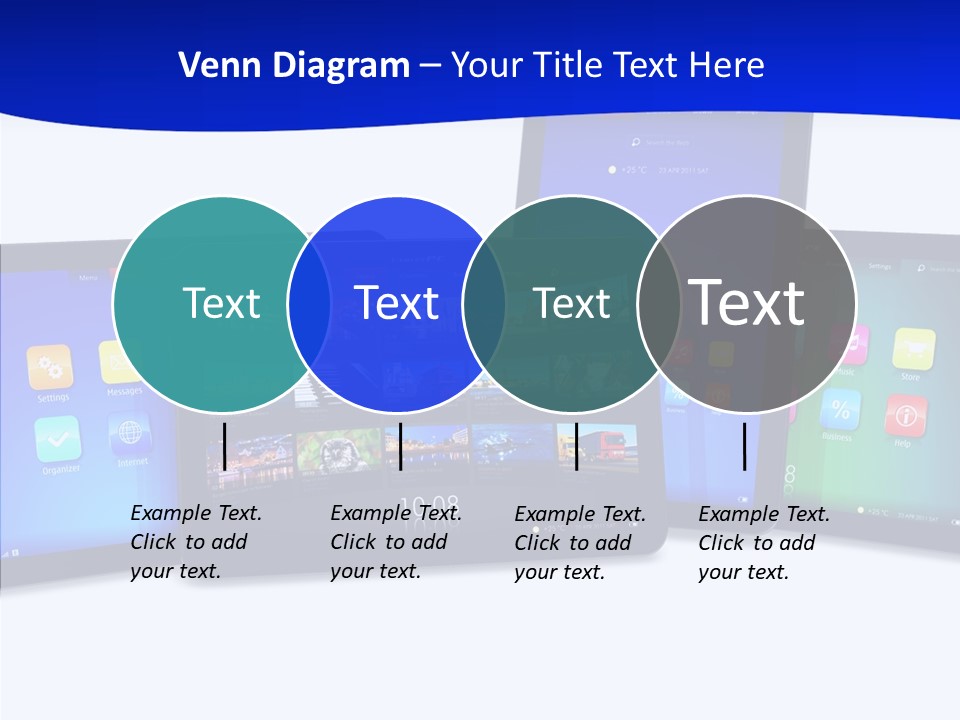 Tablet Cellphone Netbook PowerPoint Template