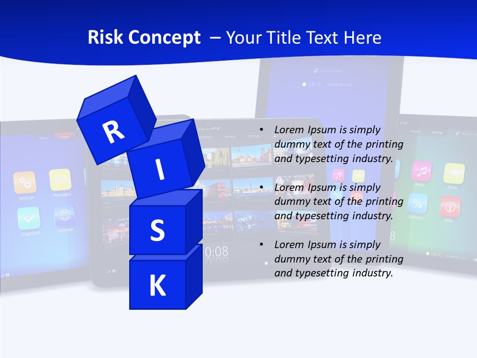 Tablet Cellphone Netbook PowerPoint Template