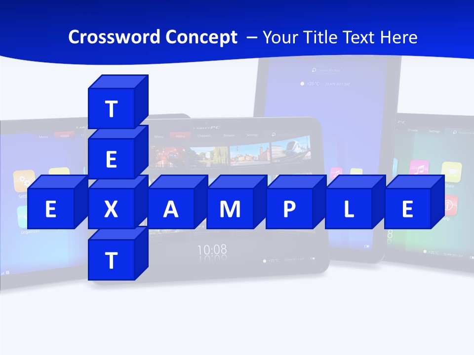 Tablet Cellphone Netbook PowerPoint Template