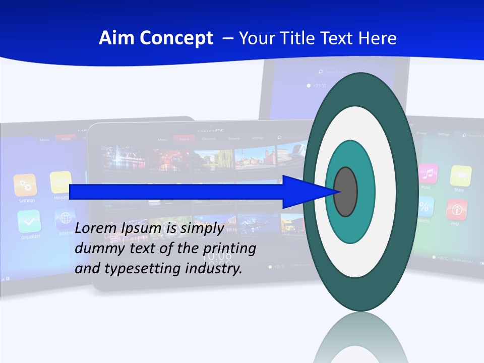 Tablet Cellphone Netbook PowerPoint Template