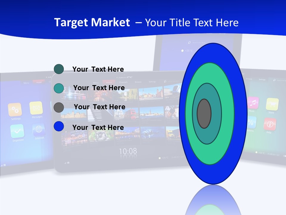 Tablet Cellphone Netbook PowerPoint Template