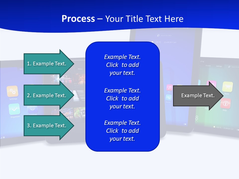 Tablet Cellphone Netbook PowerPoint Template