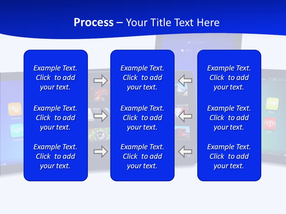 Tablet Cellphone Netbook PowerPoint Template