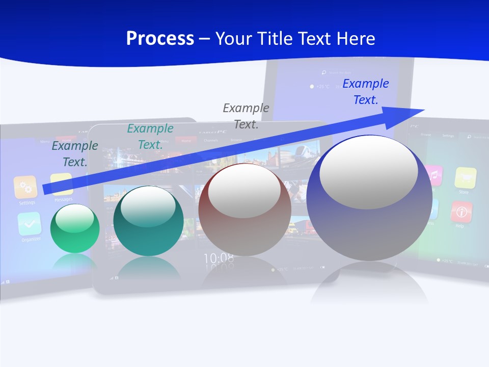 Tablet Cellphone Netbook PowerPoint Template