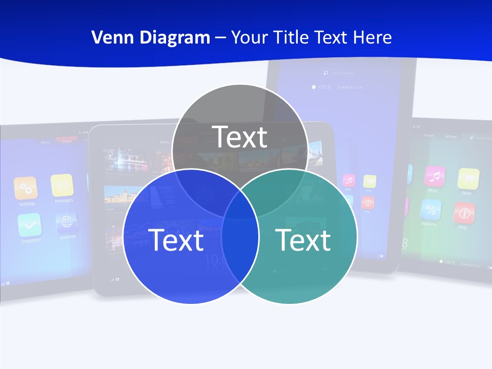 Tablet Cellphone Netbook PowerPoint Template