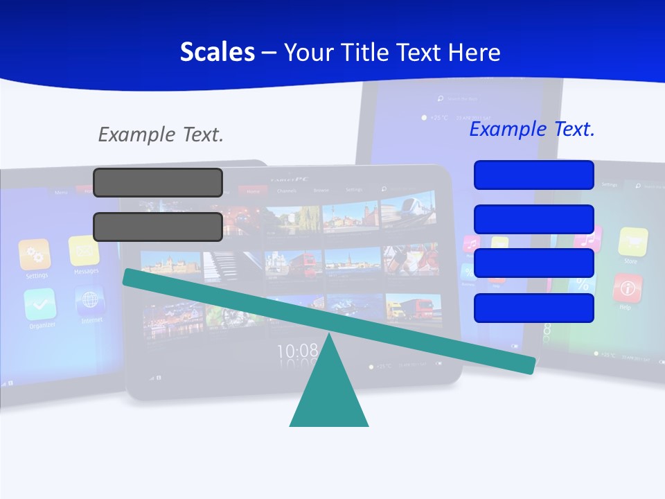Tablet Cellphone Netbook PowerPoint Template