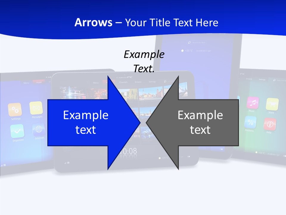 Tablet Cellphone Netbook PowerPoint Template
