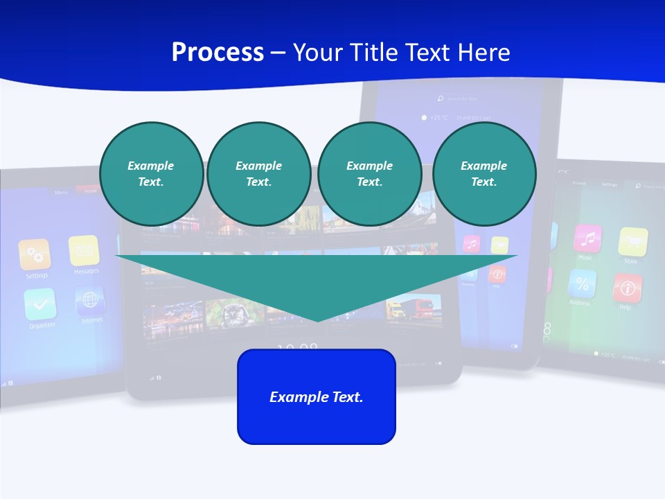 Tablet Cellphone Netbook PowerPoint Template