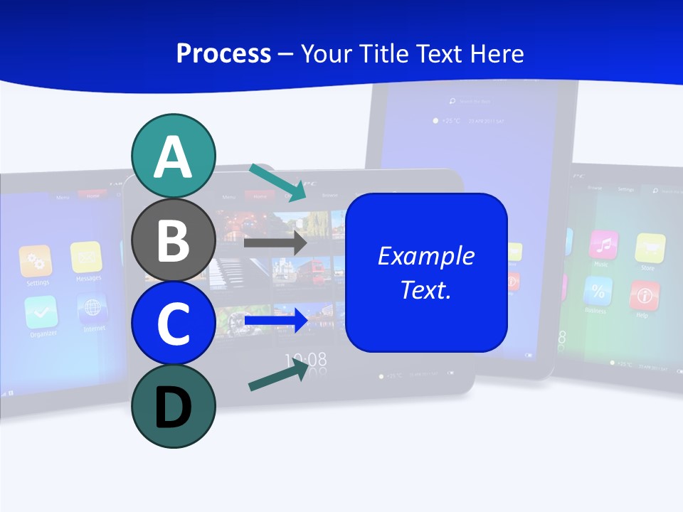 Tablet Cellphone Netbook PowerPoint Template