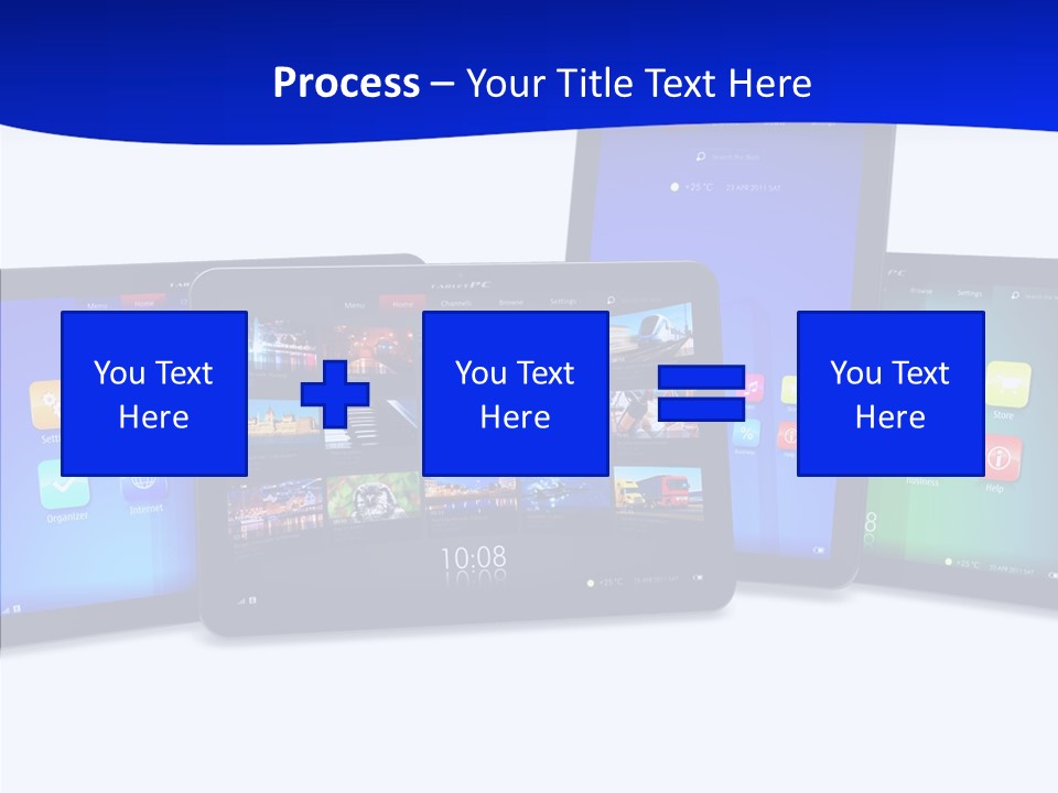 Tablet Cellphone Netbook PowerPoint Template