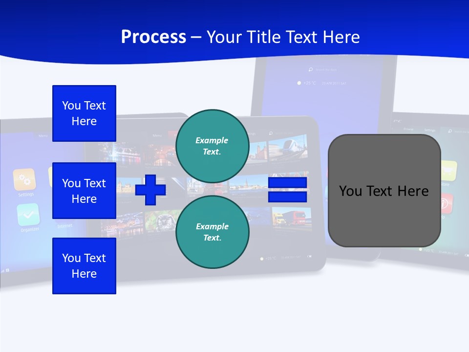 Tablet Cellphone Netbook PowerPoint Template