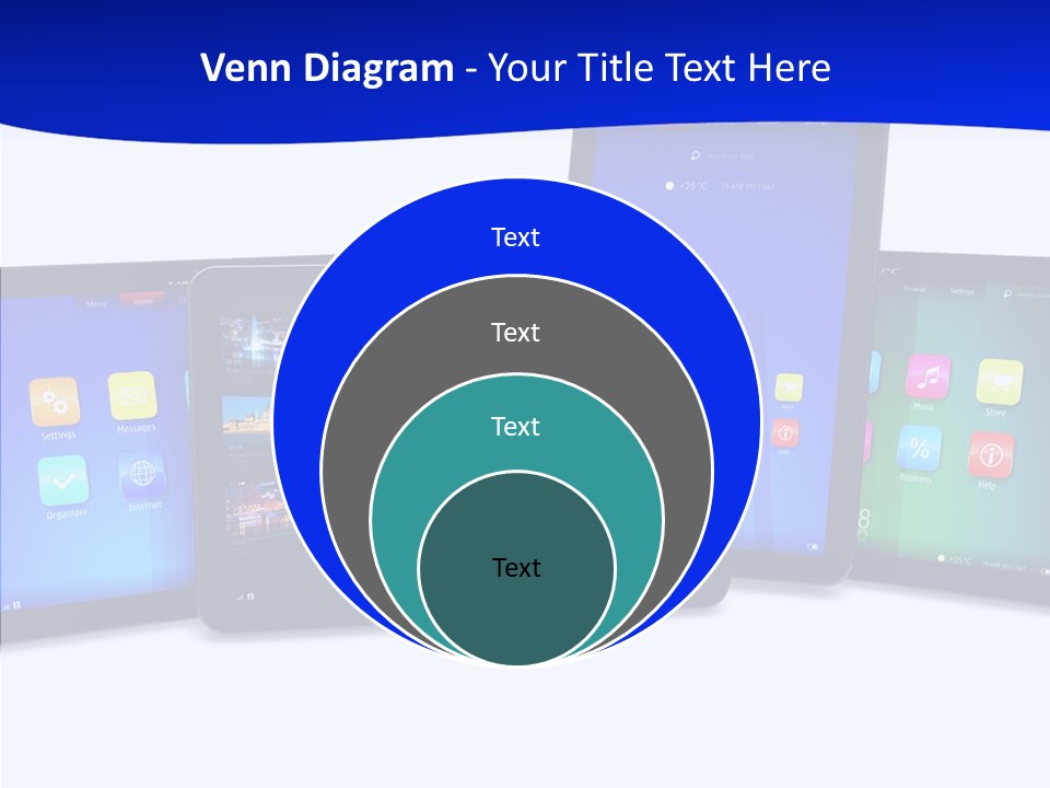 Tablet Cellphone Netbook PowerPoint Template
