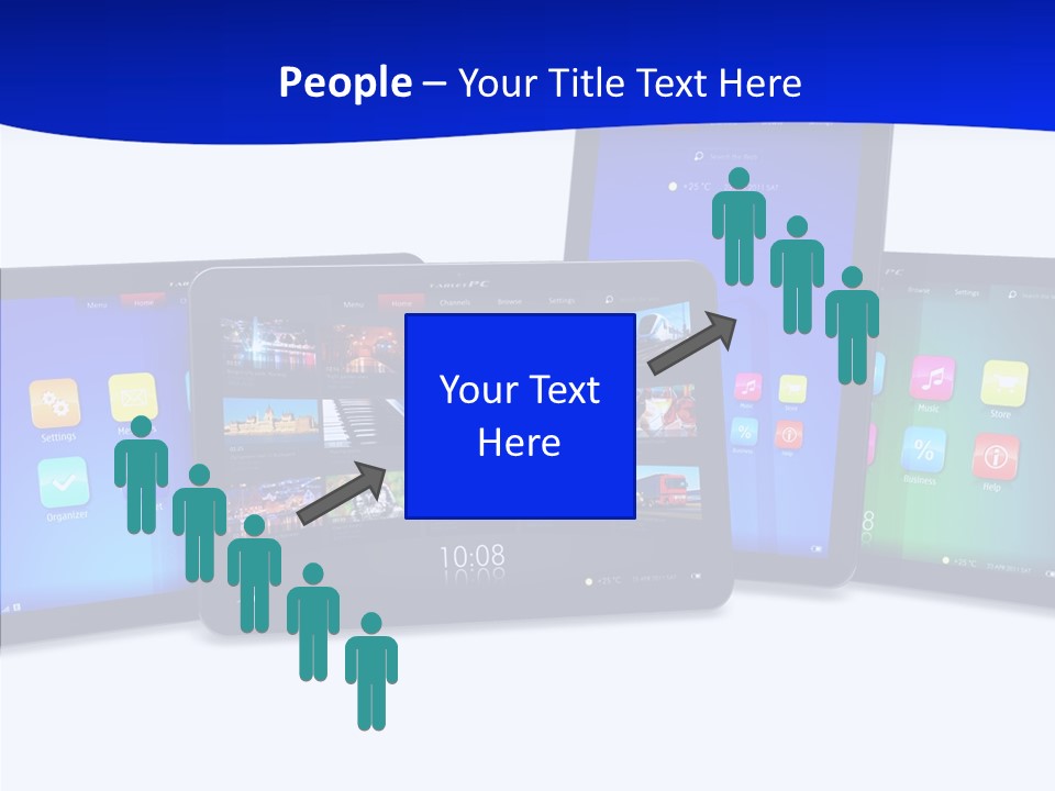 Tablet Cellphone Netbook PowerPoint Template