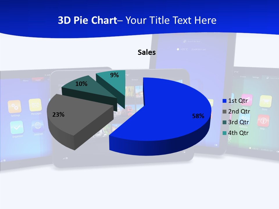 Tablet Cellphone Netbook PowerPoint Template