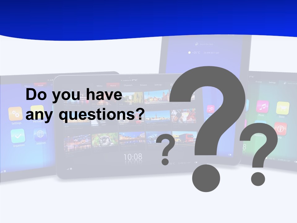 Tablet Cellphone Netbook PowerPoint Template