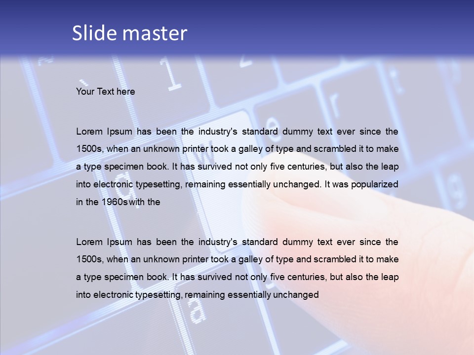Computer Tablet Virtual PowerPoint Template