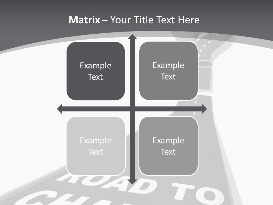 Adapting Pathway Graphic PowerPoint Template
