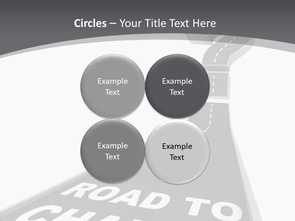Adapting Pathway Graphic PowerPoint Template