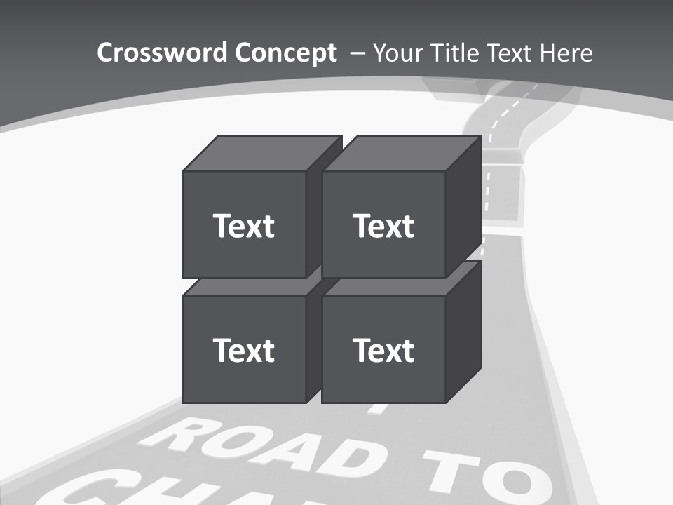 Adapting Pathway Graphic PowerPoint Template