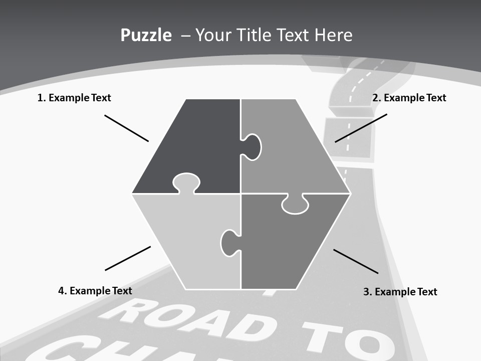 Adapting Pathway Graphic PowerPoint Template