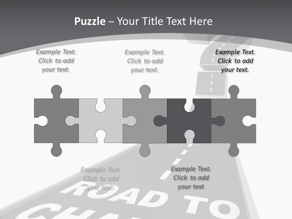 Adapting Pathway Graphic PowerPoint Template