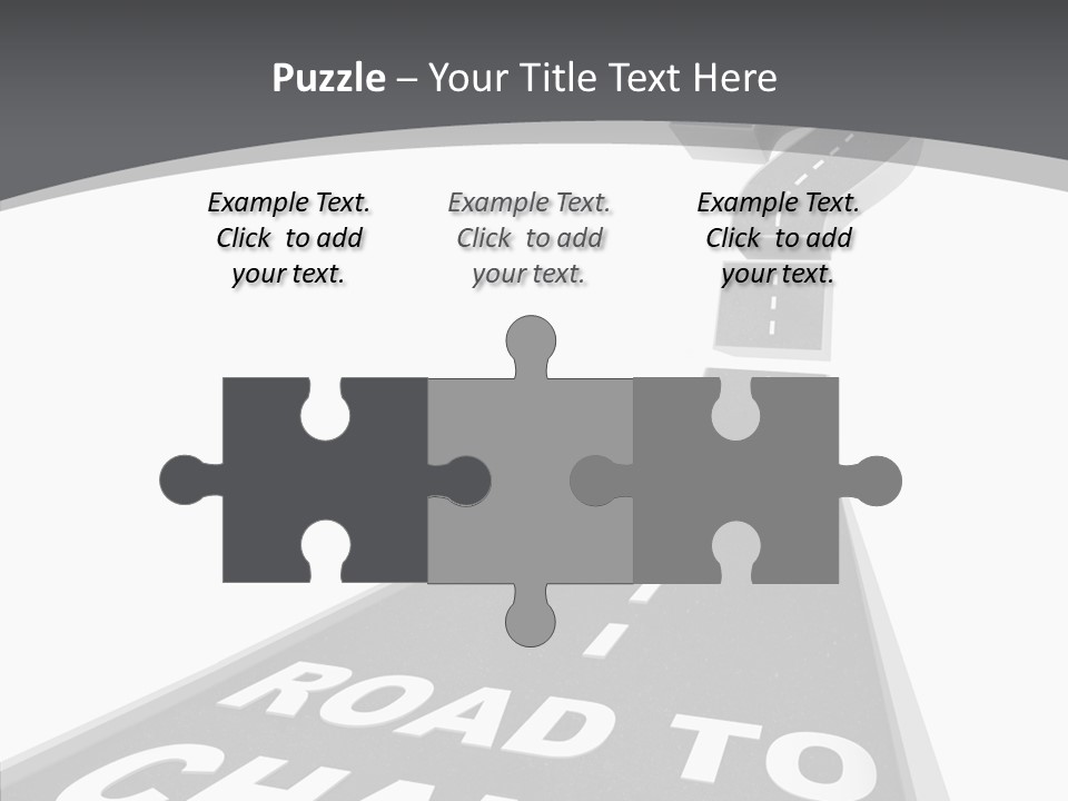 Adapting Pathway Graphic PowerPoint Template