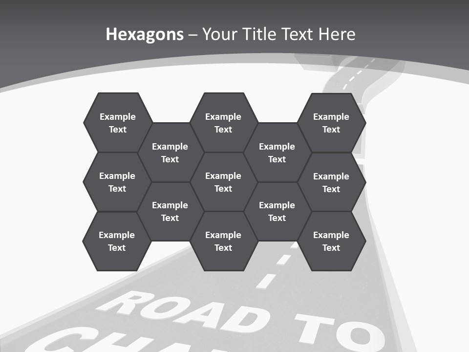 Adapting Pathway Graphic PowerPoint Template